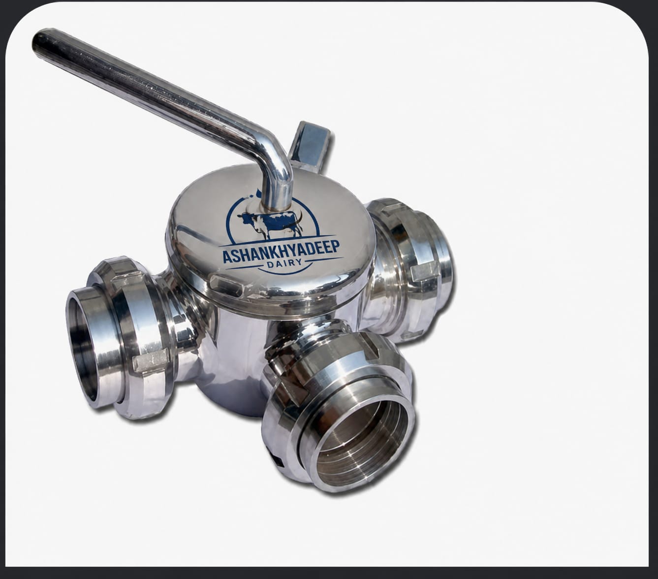 SS-304 3 WAY VALVE 2.5 Inch
