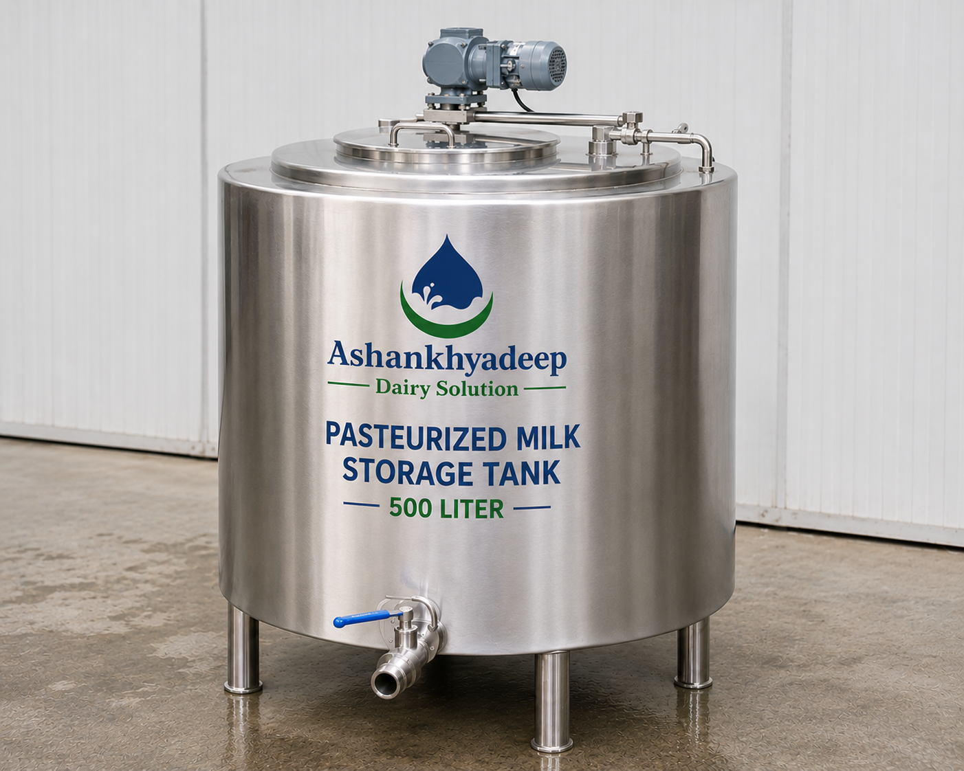 Pasteurized Milk Storage tank-500 Liter