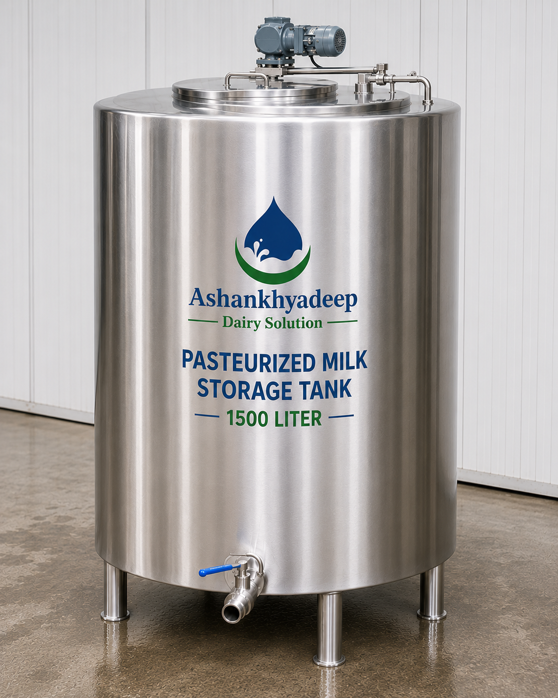 Pasteurized Milk Storage tank-1500 Liter