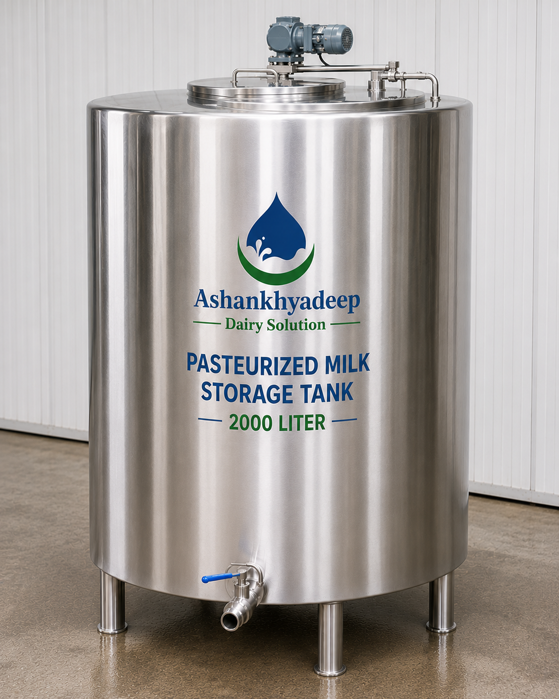 Pasteurized Milk Storage tank-2000 Liter