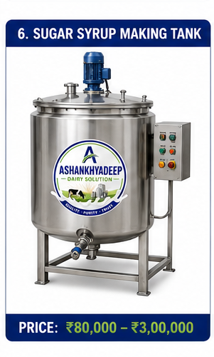 Sugar Syrup Making Tank