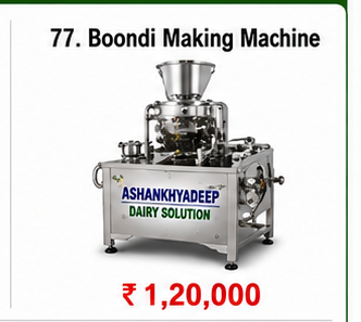 Boondi Making Machine