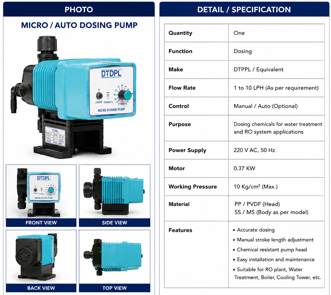 Antiscalant Dosing Pump